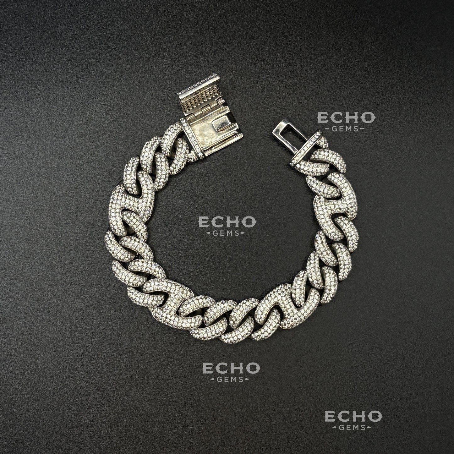 Cuban Bracelet β Solid 925 Sterling Silver | 6mm to 20mm | Classic Iced Out Chain | Luxury Hip-Hop Jewelry