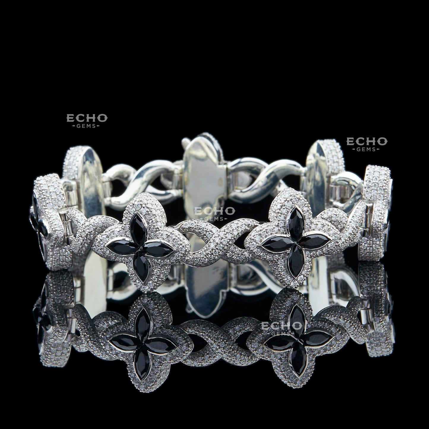 Vibrant Floral Bracelet | 925 Sterling Silver Bloom Design | Boho Chic Gift for Her