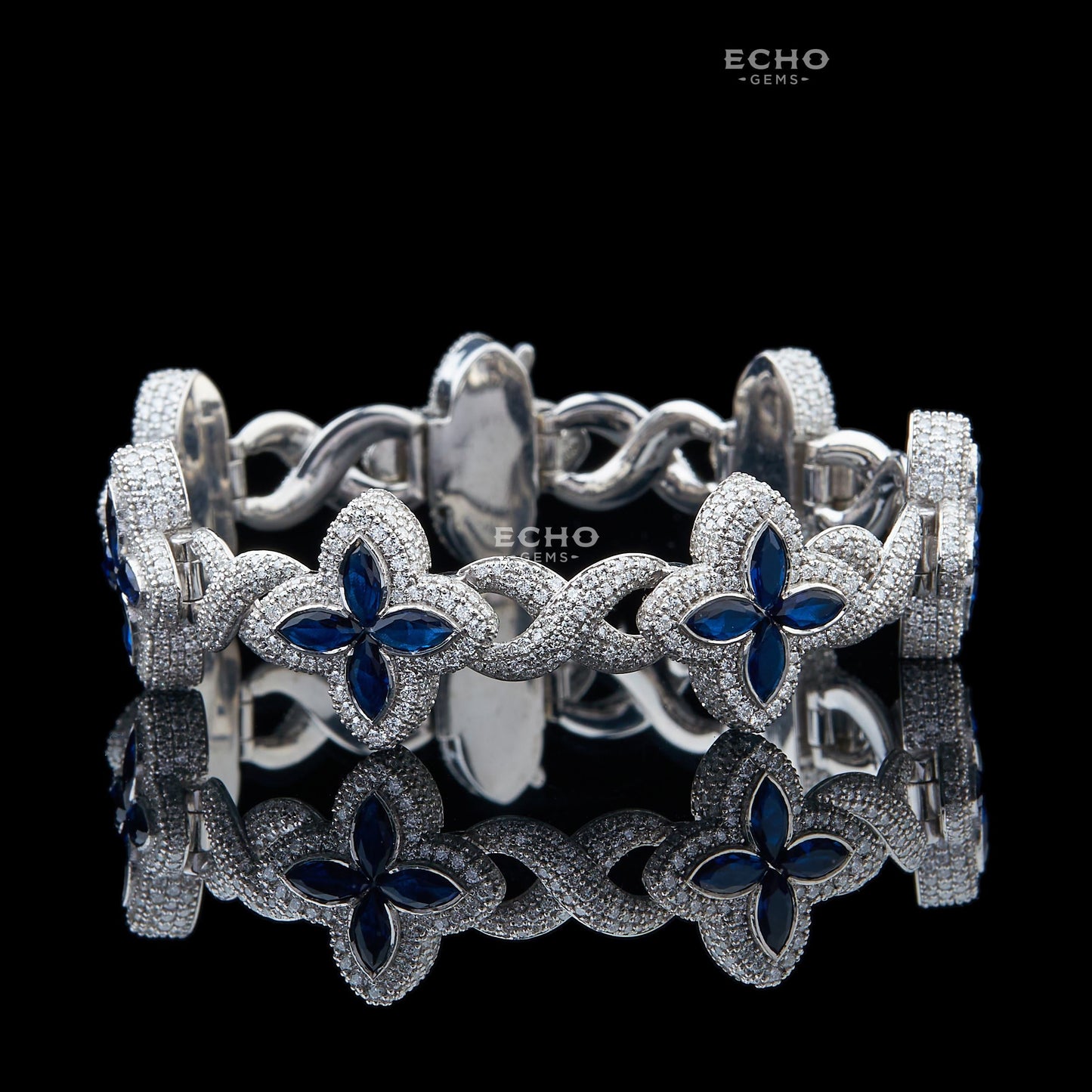 Vibrant Floral Bracelet | 925 Sterling Silver Bloom Design | Boho Chic Gift for Her