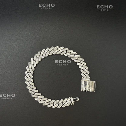 Cuban Bracelet – Solid 925 Sterling Silver | 6mm to 20mm | Classic Iced Out Chain | Luxury Hip-Hop Jewelry