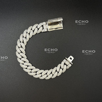 Cuban Bracelet – Solid 925 Sterling Silver | 6mm to 20mm | Classic Iced Out Chain | Luxury Hip-Hop Jewelry
