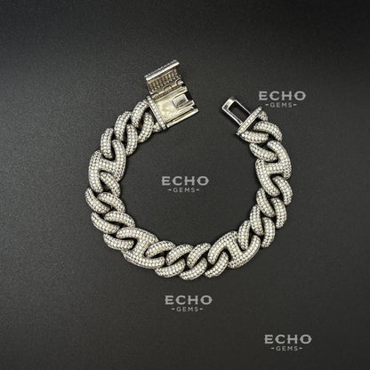 Cuban Bracelet – Solid 925 Sterling Silver | 6mm to 20mm | Classic Iced Out Chain | Luxury Hip-Hop Jewelry
