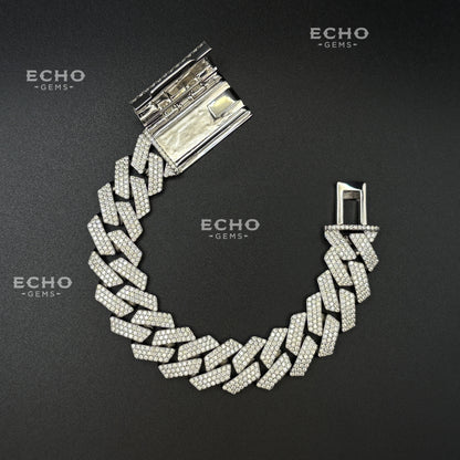 Cuban Bracelet – Solid 925 Sterling Silver | 6mm to 20mm | Classic Iced Out Chain | Luxury Hip-Hop Jewelry