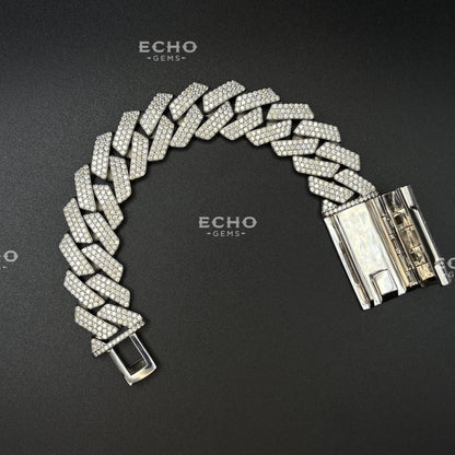 Cuban Bracelet – Solid 925 Sterling Silver | 6mm to 20mm | Classic Iced Out Chain | Luxury Hip-Hop Jewelry