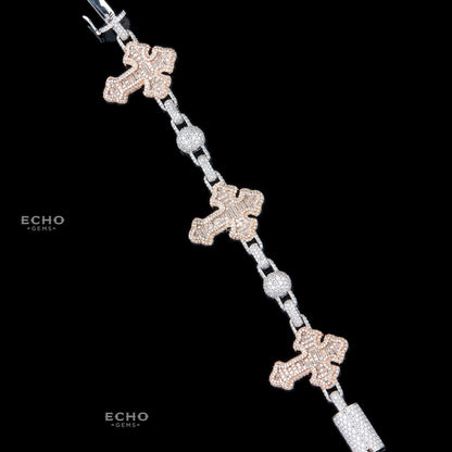 Unique Beaded Cross Bracelet | Elegant Symbolic Design – Ideal Gift for Him or Her