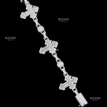 Unique Beaded Cross Bracelet | Elegant Symbolic Design – Ideal Gift for Him or Her