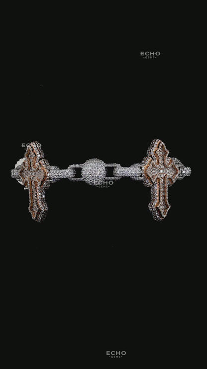 Unique Beaded Cross Bracelet | Elegant Symbolic Design – Ideal Gift for Him or Her