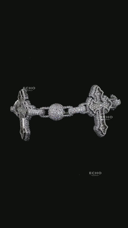 Unique Beaded Cross Bracelet | Elegant Symbolic Design – Ideal Gift for Him or Her
